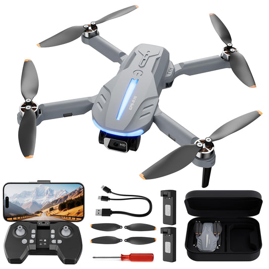 DRON CON CÁMARA 4K PARA ADULTOS - B16 GPS DE MENOS DE 8.82 OZ, MOTOR SIN ESCOBILLAS,