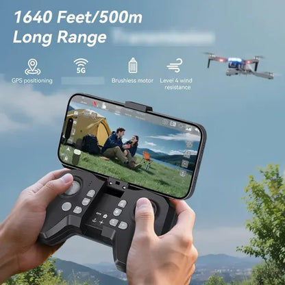 DRON CON CÁMARA 4K PARA ADULTOS - B16 GPS DE MENOS DE 8.82 OZ, MOTOR SIN ESCOBILLAS,
