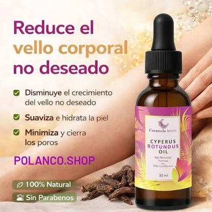 CYPERUS ROTUNDUS PARA RETARDAR EL CRECIMIENTO DEL VELLO