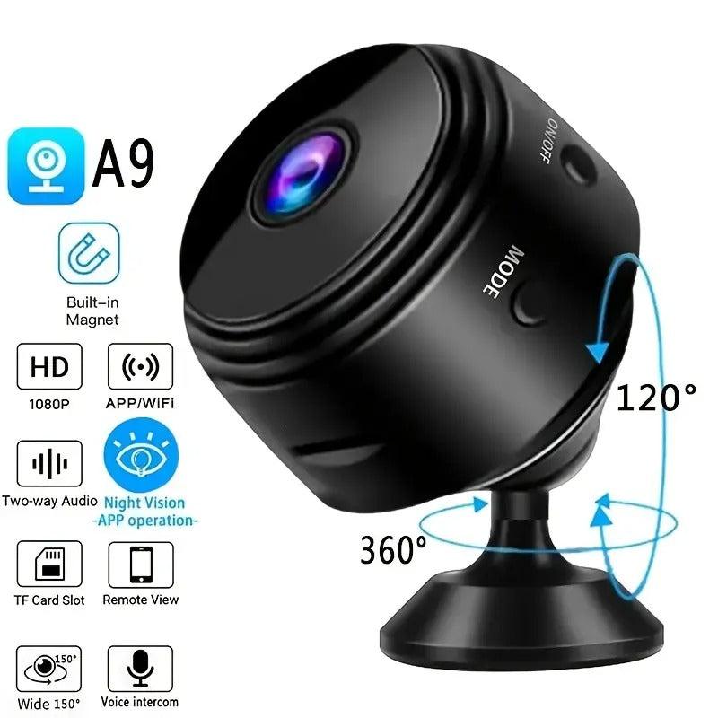 MINI CAMARA A9 1080P INALÁMBRICA WIFI SMART HOME VIGILANCIA (200 UND X CAJA)